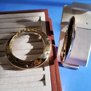 Vintage 80s HUGE hoop earrings